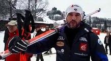 Brice Roger, après l'entraînement à Kitzbühel : 