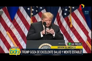 EEUU: médico de la Casa Blanca afirma que Trump goza de buena salud