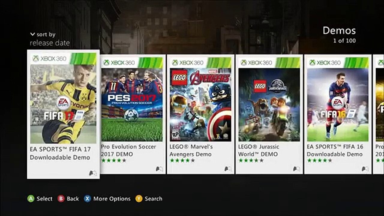 FIFA 17 DEMO V PES 2017 DEMO XBOX 360