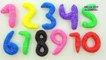 Learn To Count 1 to 20 with PLAY-DOH and Squishy Glitter Foam Learn Colors Make Numbers Counting
