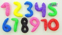 Learn To Count 1 to 20 with PLAY-DOH and Squishy Glitter Foam Learn Colors Make Numbers Counting