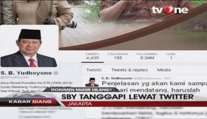SBY Tanggapi Lewat Twitter Polemik Dokumen Kasus Munir