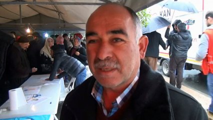 Halime'ye yağmur altında umut arayışı