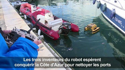 Le "robot méduse", un aspirateur à déchets flottant