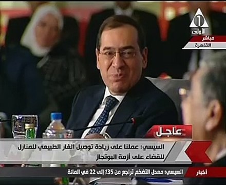 السيسى: كان لابد من مستودعات استراتيجية وزيادة توصيل الغاز لمواجهة أزمة البوتجاز