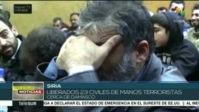 Siria: liberados 23 civiles de manos de Al-Nusra en Guta Oriental