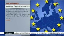 Parlamentarios de UE preocupados por deterioro de DDHH en México