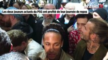 Neymar Jr, David Beckam et Kevin Trapp au défilé Vuitton