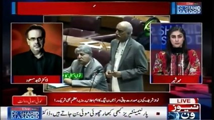Dr Shahid Masood's response on Imran Khan's statement about Parliament