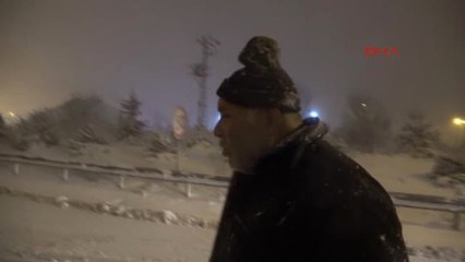 Bolu Dağı'nda Kar Yağışı, Ulaşımı Zorlaştırdı