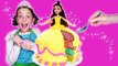 How to Make Princess Belle Rainbow Dress Cake | Beauty and the Beast | Kids Cooking and Crafts Chef