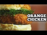 Orange Chicken - Hamburguer de Frango com molho de Laranja - Sanduba Insano