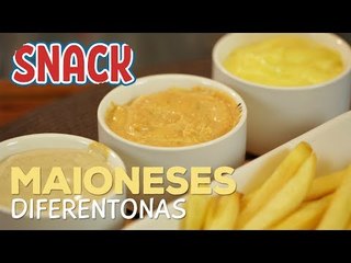 Maionese de Ovo Caipira, Maionese de Mostarda Escura e Molho Rosê - SNACK