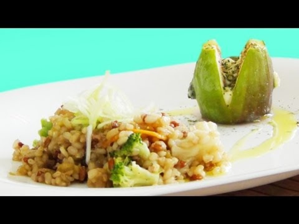 Figos Recheados e Risoto de Legumes (Receita Vegetariana) - Web à Milanesa