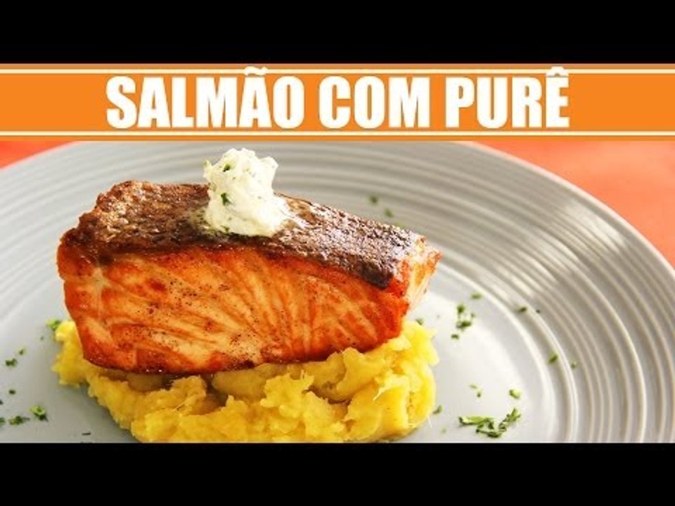 Salmão com Purê - Web à Milanesa
