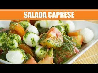 Receita de Salada Caprese com Pesto