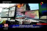 Voraz incendio consume centro comercial 'Tacora' de Trujillo