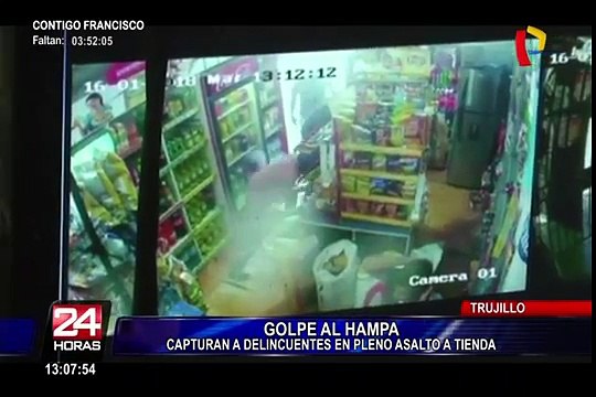 Trujillo: capturan a peligrosos delincuentes en pleno asalto
