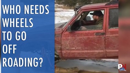 This Guy Give Improvising A New Meaning When It Comes To His Jeep