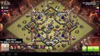 Surgical GoHog Strategy vs Maxed Th9 Internet Base - Clash Of Clans