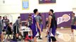 Lonzo Ball Shooting Around At Lakers Summer League Practice