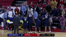 South Carolina State Player Collapses On Bench at NC State