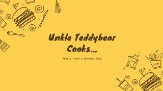 Unkle Teddybear Cooks...Chicken Balls & Mushrooms