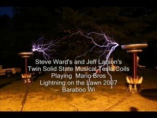 La Musique De Mario Bros Avec Des Bobines Tesla