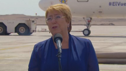 Bachelet destaca mensaje de unidad del papa Francisco