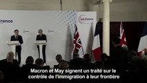 Immigration: Macron et May signent un traité