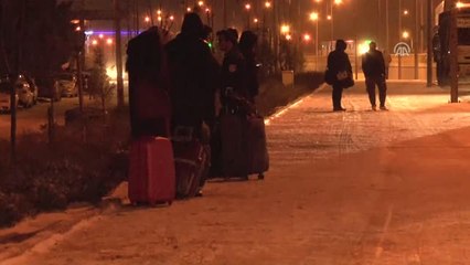 Konya'da Ulaşıma Kar Engeli