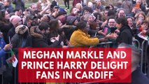 Prince Harry and Meghan Markle delight fans in Cardiff