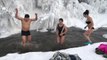 Brrr-ave tourists bathe in river in world's coldest village