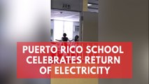 Puerto Rico school shares heartwarming moment electricity is restored after 112 days