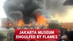 Jakarta museum engulfed by flames