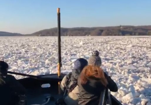 Coast Guard Crews Break Ice Along Connecticut River