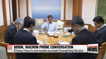 Presidents of S. Korea, France agree to boost cooperation in ensuring peace on Korean peninsula