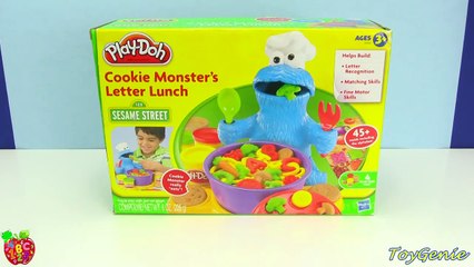 Sesame Street Play Doh Cookie Monster LEARN the Alphabets Soup Playset