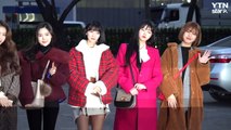 [Y영상] 선미-오마이걸-청하 ‘러블리한 여신들’ (뮤직뱅크 출근길) / YTN