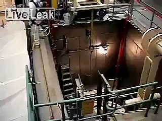 Workers harness saved his life when he falls into the hole