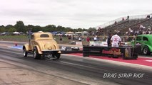 2017 Gasser Drag Racing Nostalgia Cars Old School Meltdown Drags Byron Dragway Video