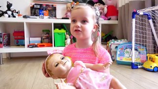 Funny BABY Born Doll Eating Candy John