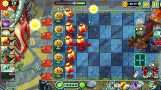 Plants vs Zombies 2: Gargantuar vs Fire Pea. [Battle]