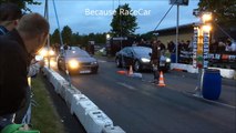 New Tesla Model S vs Nissan Skyline R32 GTR - Drag race 2016 Striben-Randers - Brutal Launch