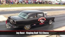 2016 Hot Rod Drag Racing 55 Chevy Car Raging Bull Gasser Reunion Thompson Raceway Park USA Video