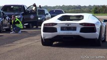 Lamborghini Aventador LP700-4 vs Ferrari F12berlinetta - Drag Race!