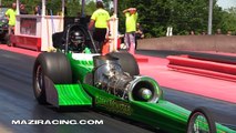 2013 Jet Car Drag Racing Green Monster Nostalgia Classsic Quaker City Motorsports Park USA Video