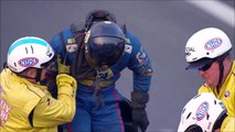 Ron Capps' Insane Drag Racer Explosion at NHRA Winternationals 2014