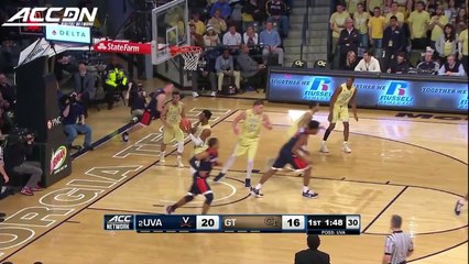 Virginia vs. Georgia Tech Basketball Highlights (2017-18)
