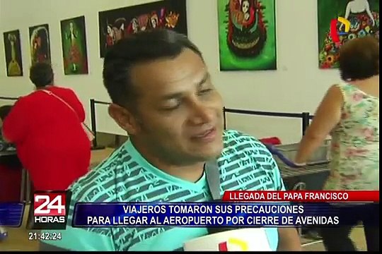 Viajeros toman precauciones por llegada del Sumo Pontífice al Perú